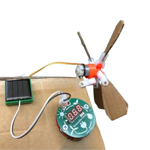 Renewable Energy STEM Kit – DIY Solar Panel & Wind Turbine Science Experiment Set | Hands-On Engineering & Electronics Learning Kit
