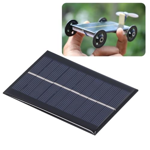 2Pcs 1W 5V Solar Panel Module – Polycrystalline Silicon Solar Cells for Outdoor Power Generation with Wind-Resisting Frame 100x70mm