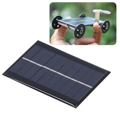 2Pcs 1W 5V Solar Panel Module – Polycrystalline Silicon Solar Cells for Outdoor Power Generation with Wind-Resisting Frame 100x70mm