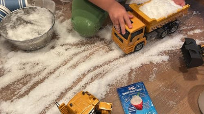 200 Grams of Instant Snow Powder Will Make About 80 Cups of Fluffy Instantly Snow, 20 Pack, Non-Toxic STEM Science Kit for Kids, Artificial Snow for Sensory Play & Holiday Decor