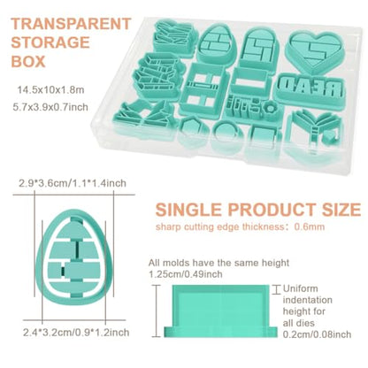 14Pcs Mini Bookshelf Polymer Clay Cutters Book Polymer Cutter - color: Book Elements