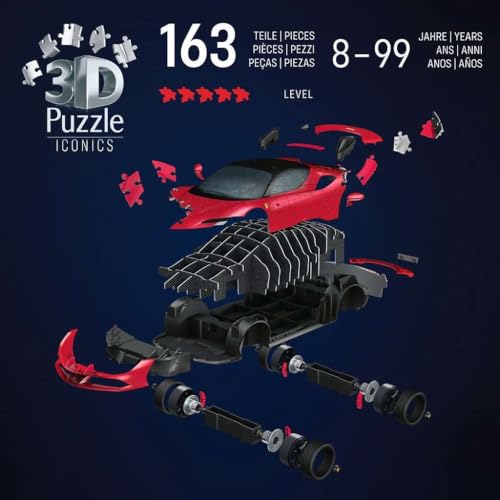 Ravensburger Iconics: Ferrari SF 3D Puzzle for Kids 8+