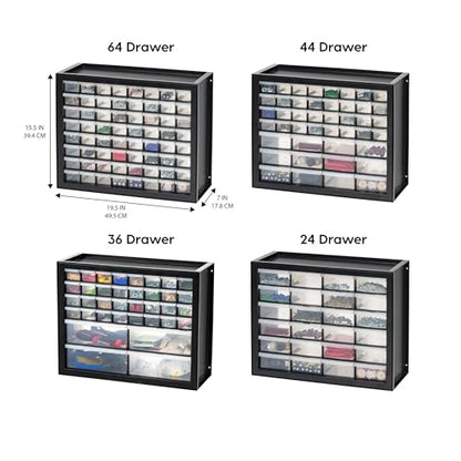 IRIS USA 36-Drawer Storage Cabinet, Garage Tool Screws, Made in USA, Black - color: Black, size: 36 Drawer