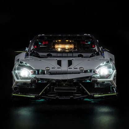 LED Lighting Compatible with Lego Technic Lamborghini Revuelto Super Sports Car 42214 - JUST Lights,Light Kit Compatible with Lego Technic 42214,NOT Included The Model Set