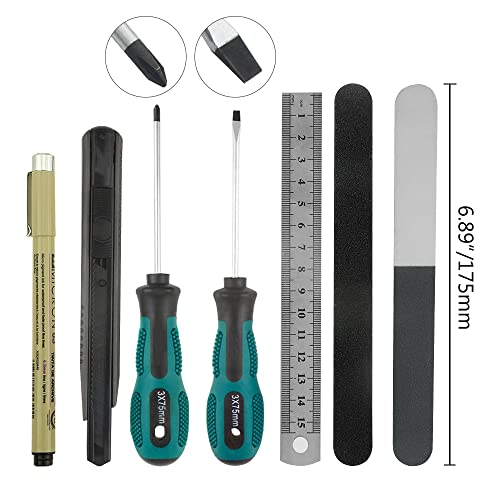 Professional 26 PCS Gundam Model Tools Kit Modeler Basic Tools Craft Set Hobby Building Tools Kit for Gundam Car Model Building Repairing and Fixing