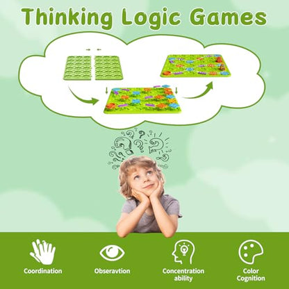 Brain STEM Activity Logic Kits: 200+ Challenges Educational Playthings - color: Green