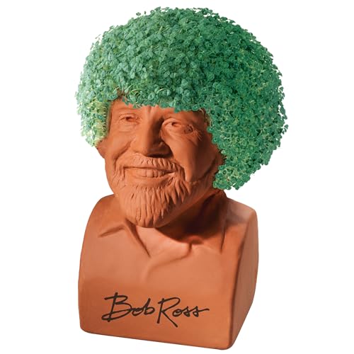 Chia Pet Bob Ross Terracotta Planter with Seed Pack - style: Bob Ross