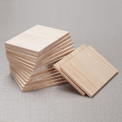 Wooden Blocks Wood Blocks for Crafts, 16 PCS 4″X6″X1/4″ Blank Wood Planks - size: 4″x6″x1/4″ - 16PCS