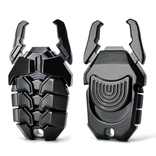 Beetle Fidget Toys Adults, Metal Fidget Toys Fidget Clicker, Creative Beer Bottle Opener, Office Executive Desk Toy for Stress Relief, Anxiety & ADHD, Focus Tool for Men & Women (Black) - color: Black