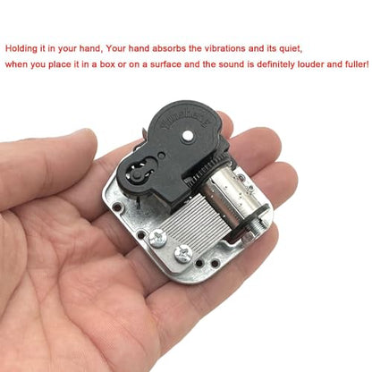 Pursuestar Silent Night Wind Up Music Box, Yunsheng Clockwork Musical Mechanism Movement for DIY Music Boxes Replacement - style: Silent Night