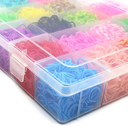10000pcs Rubber Loom Bands Bracelet Making Kit, Complete Color Set-A - color: Color Set A