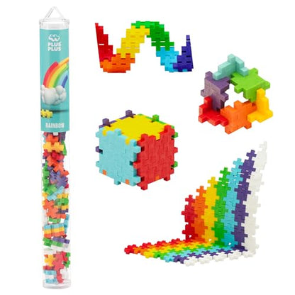 PLUS PLUS Rainbow Mix Tube - Mini Interlocking Building Blocks Set - color: Rainbow