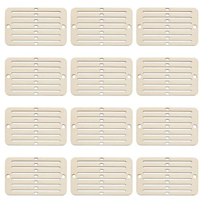 PH PandaHall 12PCS Wooden Weaving Heddle Loom Weaving Tools for Loom, Mini Heddle Loom Backstrap Weaving Loom Darning Loom Scarf Weaving Loom for Bracelet Bag Belt Strap Beginners Moccasin Color - color: Moccasin