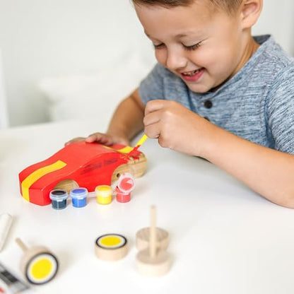 Melissa & Doug Decorate-Your-Own Wooden Race Car Craft Kit