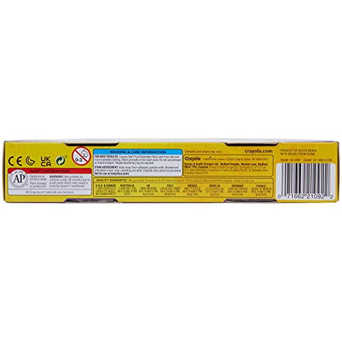 Crayola Spill Proof-Paint Set - Washable Paint for Kids, Includes Paint Brush & Paper, No Drip, Less Mess Arts & Crafts, Toddler Gift, Ages 3+ (Pack of 2) - size: 1 Count (Pack of 2)