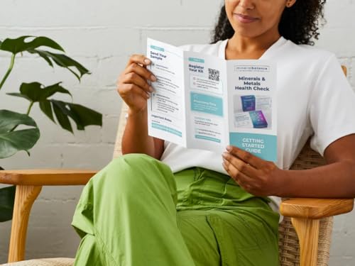 MineralBalance™ Hair Tissue Mineral Analysis (HTMA)—At-Home Test Kit for Fatigue, Anxiety, Sleep & Digestive Issues—Tests 21 Minerals & Heavy Metals Including Magnesium & Zinc—Full Lab Report Included