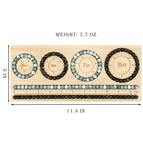 Petoysoso Bead Boards for Jewelry Making, Bamboo Beading Board for Bracelet, Bracelet Bead Board,Jewelry Making Supplies,Beading Tray - size: Bracelet-S5