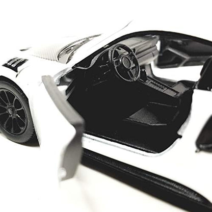 KiNSMART - 2010 Porsche 911 GT2 RS 1:36 Scale 5" Die Cast Metal Model Toy Sports Car Toy (White) - color: White