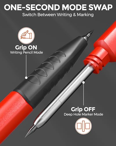 Nicpro Carpenter Pencil with Sharpener, 2 Pack Pencils for Construction - size: 2 PACK