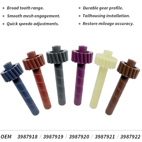 23 PCS Speedometer Driven Gear Kit (17, 18, 19, 20, 21, 22 Teeth) and Bullet Kit for GM Muncie & Saginaw 3/4-Speed, T5, T10, Super T10, Powerglide, TH200, TH350 Transmissions