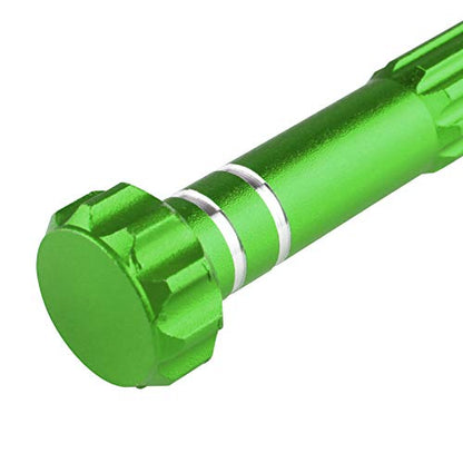 Larcele Pin Vise Drill, 3 Jaw Chuck Capacity 0" to 1/8" SDZKQ-02 (Green) - color: Green