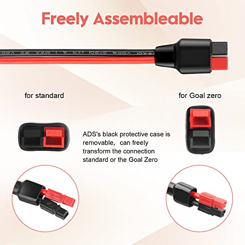 10AWG Solar Panel to Anderson Connector Adapter Extension Cable,1.6FT - size: 1.6FT