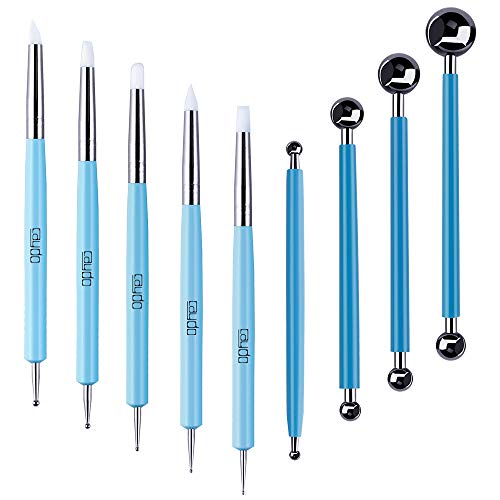 Caydo 9 Pieces Stylus Tools, Clay Sculpting Tools for Ceramic Engraving