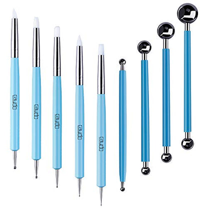 Caydo 9 Pieces Stylus Tools, Clay Sculpting Tools for Ceramic Engraving