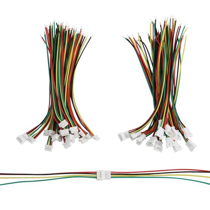 40Pcs JST 1.25mm 4Pin Male Female Terminal Wire, 100mm 26AWG - size: 1.25mm 4P
