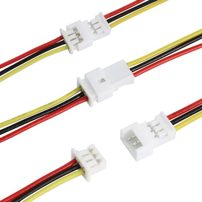 40Pcs JST 1.25mm 3Pin Male Female Terminal Wire, 100mm 26AWG - size: 1.25mm 3P