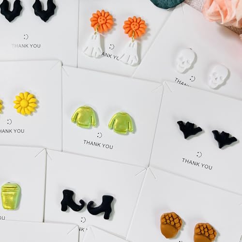 Xaekicr 12PCS Mini Halloween Clay Cutters for Polymer Clay Jewelry – Small Clay Earring Cutters, Fall Pumpkin Coffee Boot Shapes, Polymer Clay Tools & Molds Kit - color: 2F color