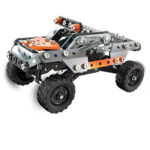 MECCANO Erector, 10 in 1 Model Race Truck Building Set, 225 Pieces, for Ages 8 and up, STEM Construction Education Toy