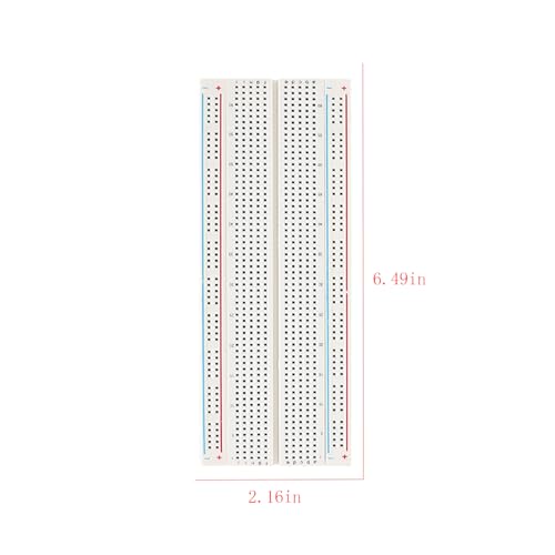 3pcs Breadboard 830 Point Solderless Prototype PCB Board Kit, Solderless Breadboard for Arduino Proto Shield Distribution Connecting Blocks.