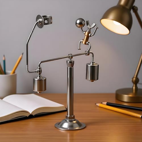 Sunnytech Play Basketball Balancing Kinetic Art Physics Toy - Decompressive Science Psychology Home Office Desk Decor WJ267 - style: WJ267