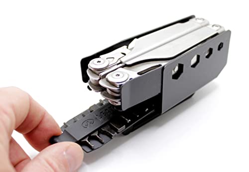 RAE Gear - Magnetic Surge Sheath Belt Clip Holster Compatible with leatherman Surge (Tool & BITS NOT Included) - size: 2.25" BELT CLIP WITH BIT KIT ATTACHMENT