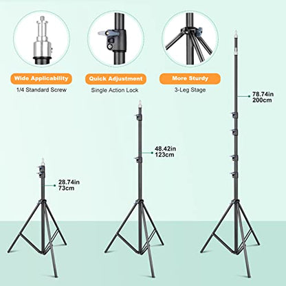 Torjim Softbox Lighting Kit - 30"X30" Professional Photography Lighting for Filming, Model Portrait, Product & Fashion Photography - size: 30" octa + 2Pcs