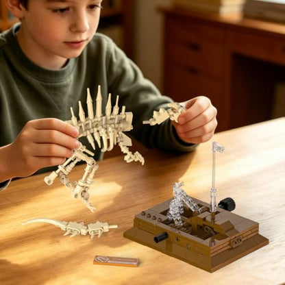 Spinosaurus Dinosaur Fossil Building Set, Mechanical Dino Skeleton Modelxc - color: Spinosaurus