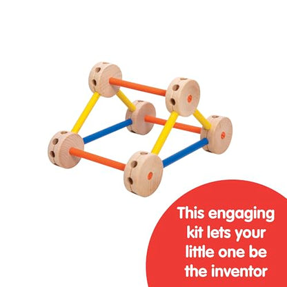 Schylling MKT Super Makit Classic Wood Construction Toy, 3+ years, 70-Pieces (1 EA)