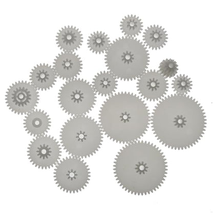 MEETOOT 75PCS Gear Kit Transmission Cylindrical Plastic Motor Gear Kit Suitable for DIY Model Tech Build and DIY Car and Robot
