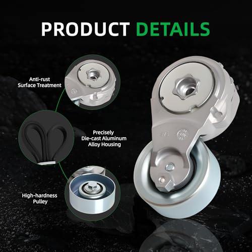 Belt Tensioner and Serpentine Belt Kit #39162 11955JD20A 305396 - size: for Sentra 2007-2012
