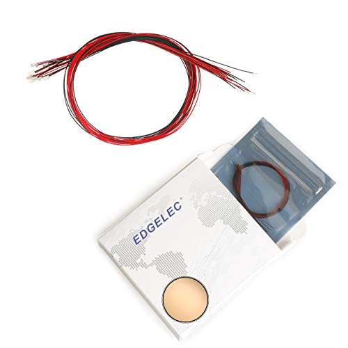 20pcs Prewired 0603 Wram White SMD LED Light Emitting Diode DC 3V Micro Litz Length 7.8in. (20cm) Soldered Mini LED Lights for DIY Manual Model Toy Decoration - color: Warm White, size: 0603 Prewired