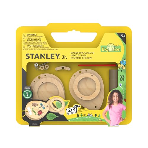 Red Toolbox Stanley Jr. Wood Magnifying Glass Kit