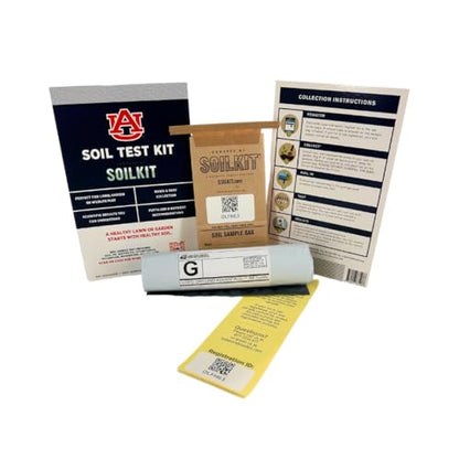 Soil Test Kit Powered by Auburn University | Alabama Resident | Discover Lawn, Garden and Food Plot Needs | Professional Custom Fertilizer Prescription for Your Yard or Garden Needs