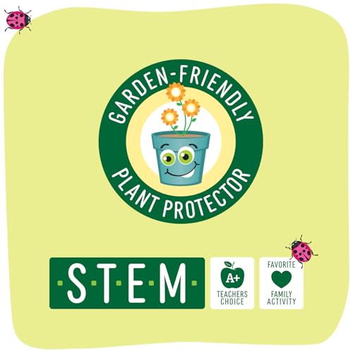 Insect Lore Two Tubes of Ladybug Larvae with STEM Activity Journal - Raise, Observe and Release Pink Spotted Ladybugs - Grown in The USA - Ladybug Kit Refill
