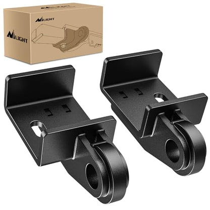 Nilight 2Pack Demon Front Tow Hook Bracket for Toyota Tacoma 2009-2023 | Toyota Tacoma 2014 2015 2016 2017 2018 2019 2020 2021 2022 2023 (Not Include D-Ring Shackle) Bracket Replacement - color: Toyota Tacoma Tow Hook