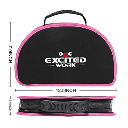 89 Piece Pink Tool kit, Ladies Hand Tool Set with Easy Carrying Round Pouch Household Tool Kit Perfect for DIY, Home Maintenance and Dorm Repair