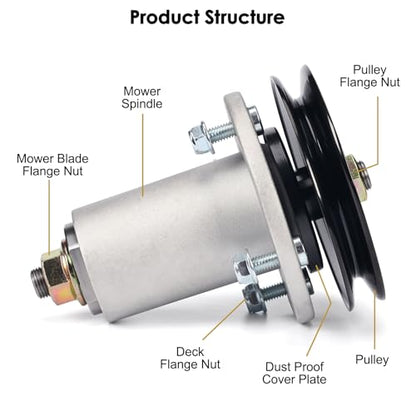 30138800 07351602 Lawn Mower Deck Spindle Assembly & Pulley Kit