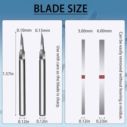 Model Scriber Blades Tungsten Steel 0.10mm & 0.15mm - style: 0.1+0.15mm