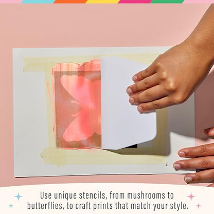 Bright Stripes Wish*Craft Print Making Studio All-in-One Kit, Ages 6+ - style: Print Studio