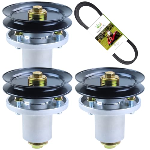 3 Pack 601804 Spindle Assembly with 604664 Pulley 797720 Belt - size: 3x601804C